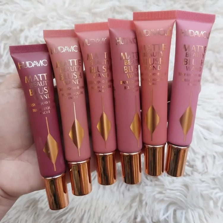 HudaVoi Matte Beauty Blush Wand – Liquid Blush (6 Shades)